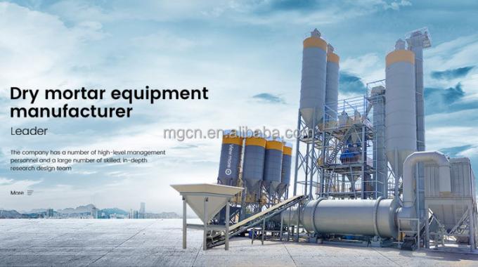 自動タワータイプ ドライミックス 粉末 モルタル ミックス 機械 壁パット砂 セメント ミキサー タイル 接着剤 グルート 生産ライン 1