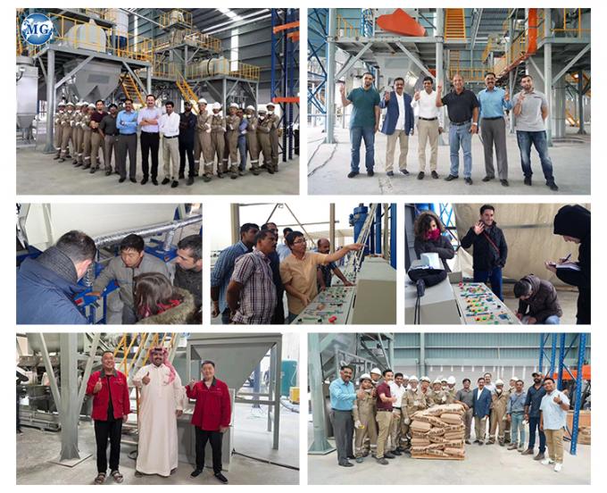 乾燥粉末モルタル 製造ライン 壁 石膏砂 セメント 混合設備 陶器のタイル 接着剤 製造 機械 24