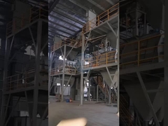 シンプルな 3-4 T/H 乾燥モルタル生産ライン セラミックタイル接着剤混合機