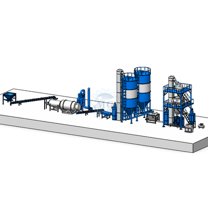 工場直行 10-30T/H 自動乾砂砂利生産ライン 乾砂砂利混合機