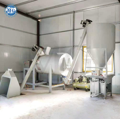長期保証 3-4 tph 18kw 乾砂砂製 製造ライン 壁 石膏 砂 石膏 混凝土 陶器 タイル 粘着 粘土 製造 機械