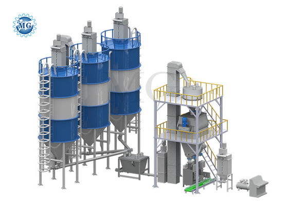 長寿命自動乾燥混合粉末モルタル混合プラント 壁パットスムコートタイル接着剤製造機械