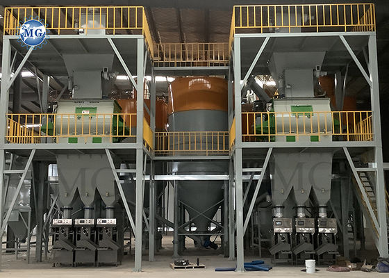 8000*8000*8000mm 乾燥粉末モルタルミックスプラント 壁パットスムコートタイル接着剤製造機械