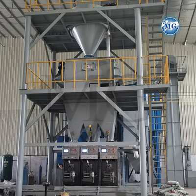 高効率のPLC制御 ドライミックス 粉末 モルター ミックス プラント 壁 プラティサンド セメント 石膏ミキサー 陶器のタイル 接着剤 粘着剤 製造 機械