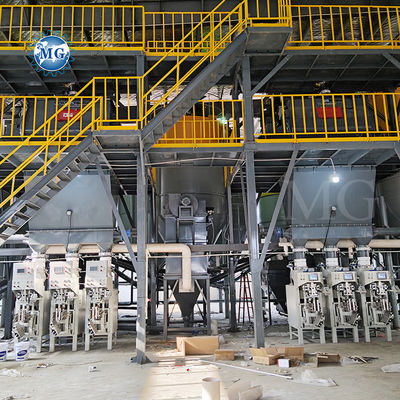 Fast Packing Dry Mortar Production Line Wall Putty Plaster Sand Cement Mixer Ceramic Tile Adhesive Glue Manufacturing Plant